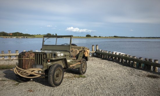 Roskilde fjord eskildsø anden verdenskrig willys jeep mb